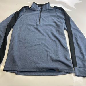 Hawke & co men’a blue and black half zip up sweater M m136-47